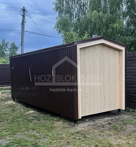 Хозблок в Москве и Московской области в стиле барн